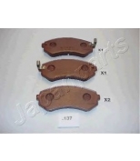 JAPAN PARTS - PP137AF - Торм.колодки Nissan Almera 98- FR Y61 RR